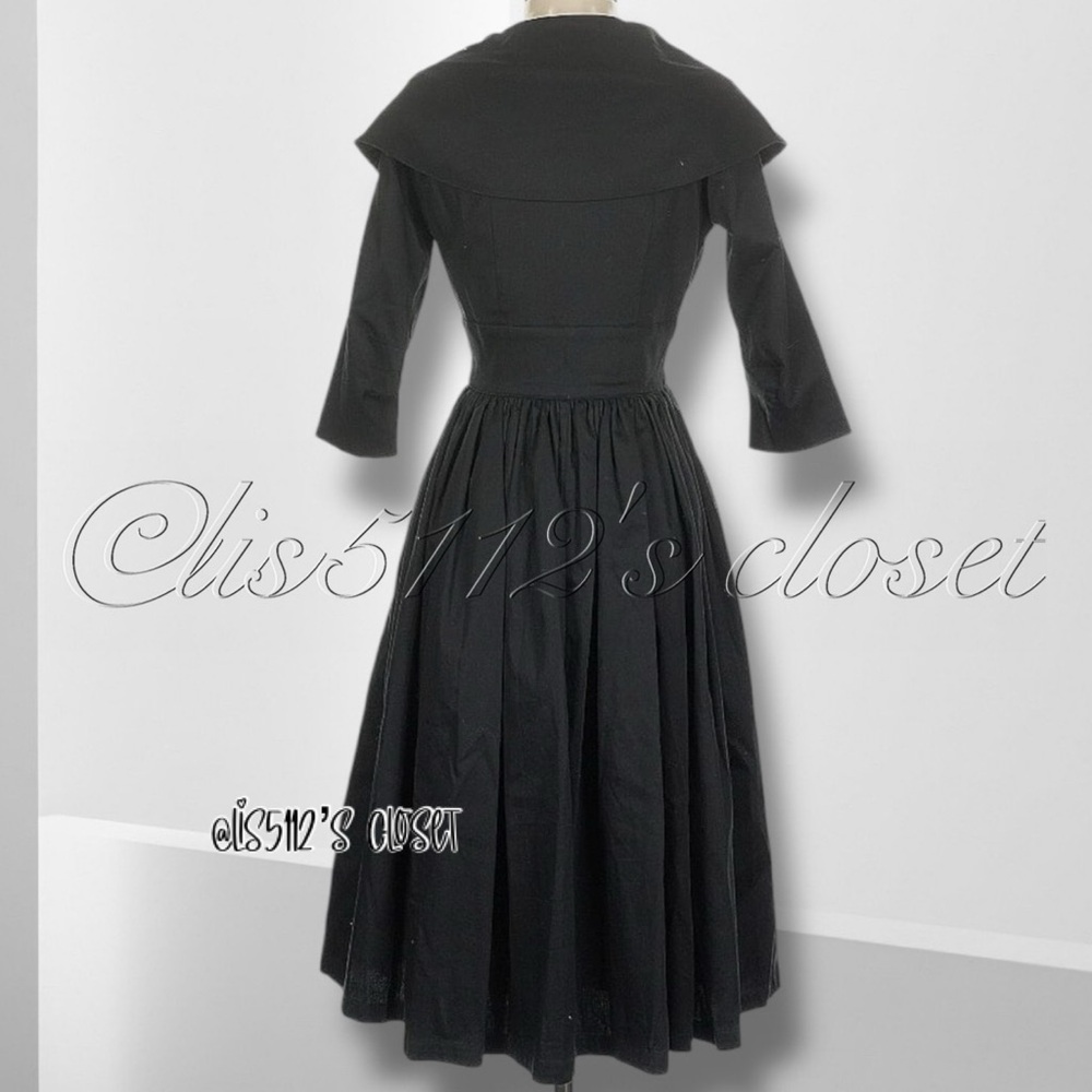 Trashy Diva Cutaway Courtney Coat Dress in Matte Black Size 2 - Picture 3 of 14